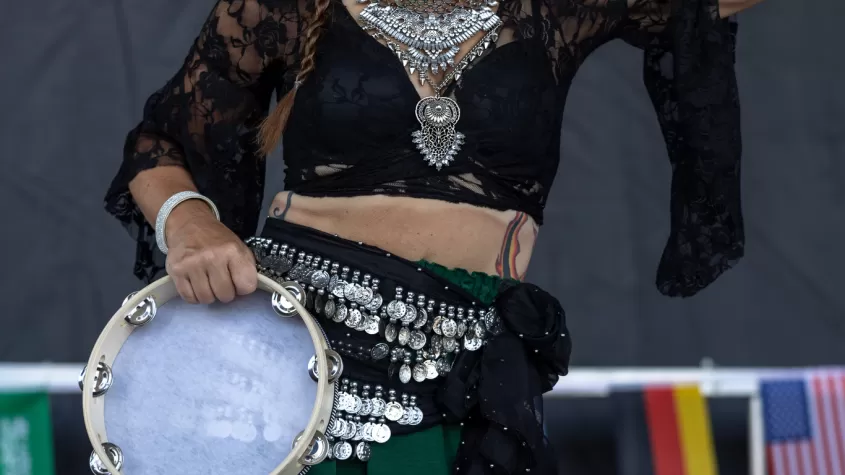 Dancer with tambourine 